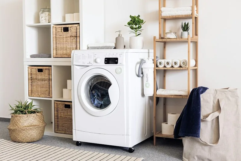 Modern laundry room setup